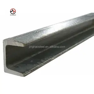 Pabrik penjualan terlaris A36 Q235b SS400 S235jr karbon struktural Steel profil Hot Rolled U C bagian baja saluran galvanis