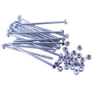 Boulons longs à bride hexagonale M6*120 en acier au carbone pour alternateur de véhicule, boulons et écrous de moteur, 100 pièces/paquet, attaches et clips automobiles - Product Image 3