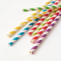 Pailles en papier kraft pour milkshake, pailles à boire biodégradables en papier