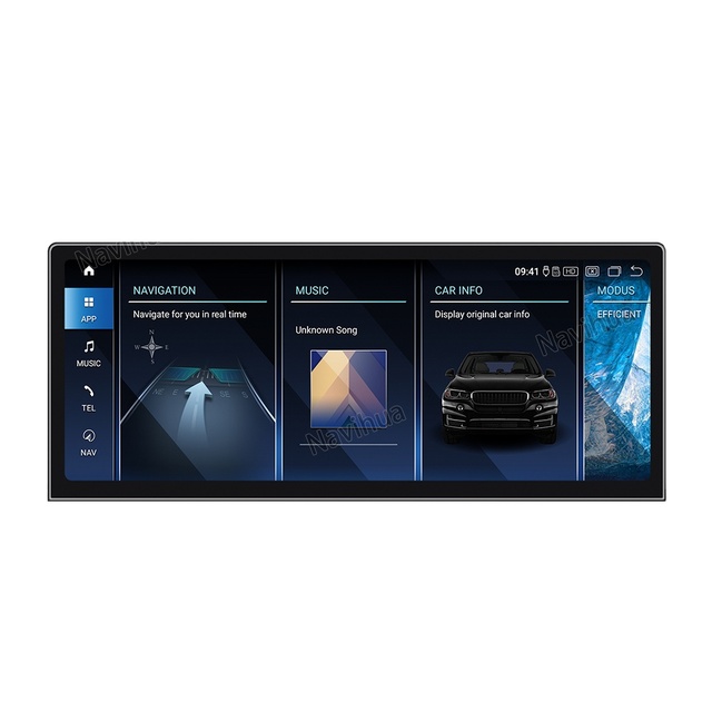 NaviHua 12.3 Inch Touch Screen for BMW 5 Series E60 New Android Car Radio Auto Head Unit Monitor Navigation Multimedia Carplay