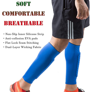 <span class=keywords><strong>Parastinchi</strong></span> di calcio di protezione regolabile all'ingrosso con maniche di compressione - Product Image 6