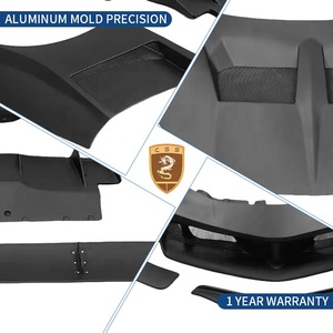 Upgrade ke LB GT Style bemper mobil rakitan, Kit bodi lebar Ferrari 458, bemper depan menyala, Rok samping sayap - Product Image 4