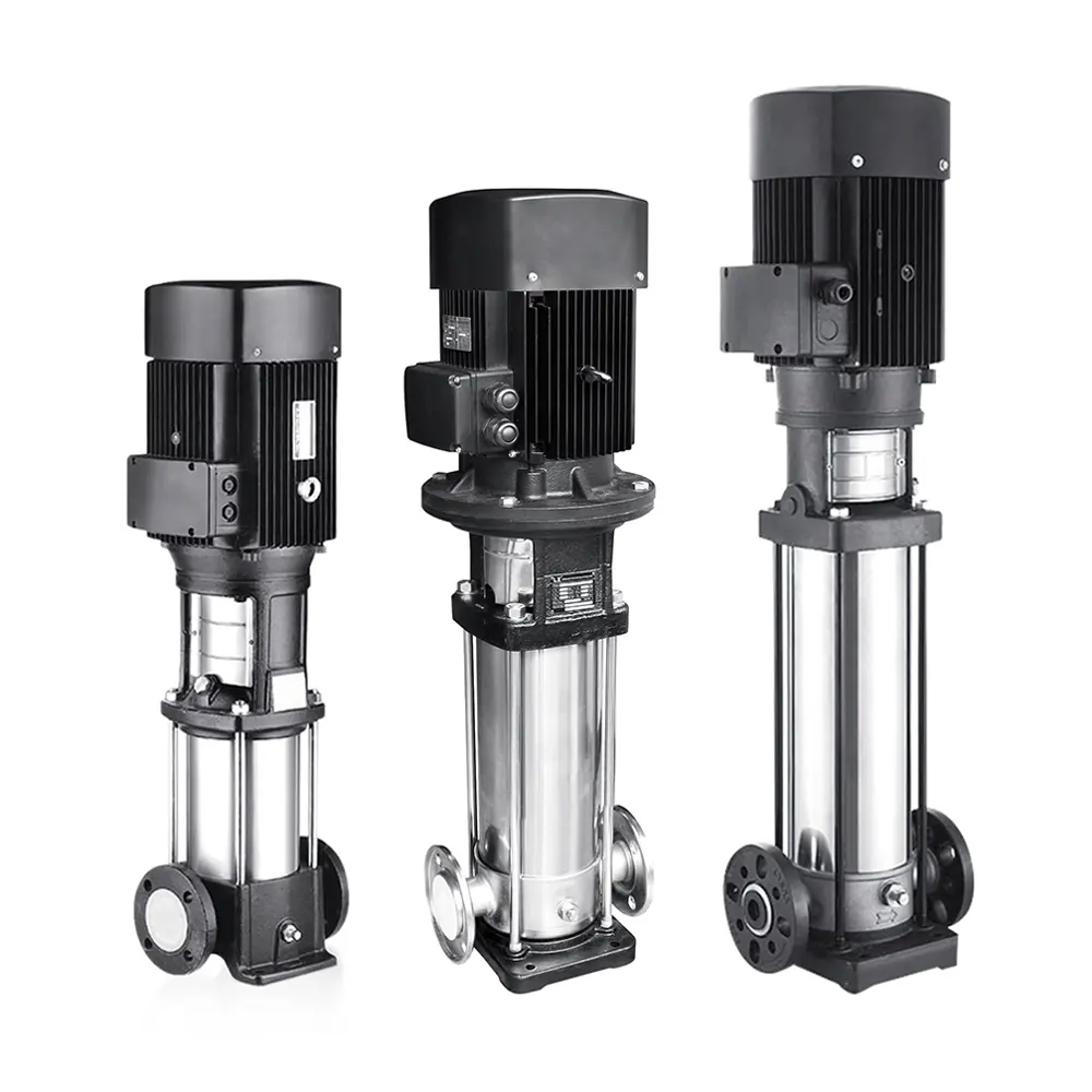 Heavy duty vertical stainless steel electric multistage centrifugal water pump