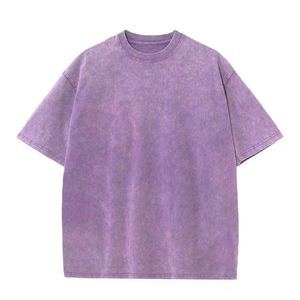 เสื้อยืดคอตตอนแท้ 230GSM สไตล์วินเทจ แขนสั้น สำหรับผู้ชายและผู้หญิง พร้อมโลโก้สั่งทำพิเศษ - Product Image 4