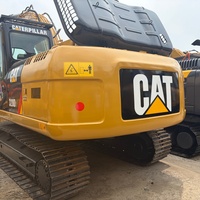 Excavatrice d'occasion Caterpillar 20 tonnes, modèle CAT320D2L, sur chenilles, hydraulique, avec bras télescopique, d'origine, de seconde main