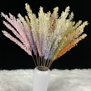 Flores Artificiales Queyiyi, Hierba de Cola de Zorro, Bonsái, Espigas de Mijo y Cañas, Decoración de Bodas, Arreglo Floral Seco Realista - Product Image 3