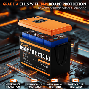 Batterie Cloudenergy DPCL12-200 12V 200Ah avec 6000 cycles - Température de fonctionnement de -20°C à 60°C - Alimentation de secours DPCL12-200 Cloudenergy 12 - Product Image 2