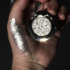 Grosir palet rias wajah DIY 6 warna Perona mata Glitter Vegan palet Eyeshadow metalik berlian berkilau Pan 26mm - Product Image 5