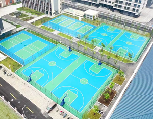 Pintura de caucho líquida para pisos deportivos INOLP, de uso industrial y exterior, con absorción de impactos, para campos de baloncesto, Guangdong - Product Image 3