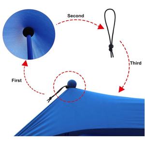 Tienda de playa UV 50 + 3-4 personas, toldo de playa al aire libre toldo parasol tienda de playa - Product Image 3