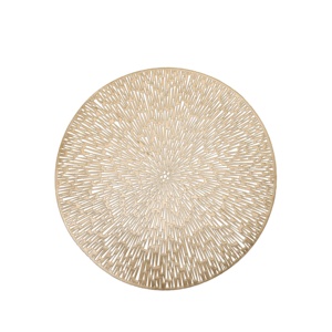 Manteles individuales de plata de PVC de lujo contemporáneo, mesa hueca, decoración del hogar, alfombrillas y almohadillas de lujo - Product Image 1