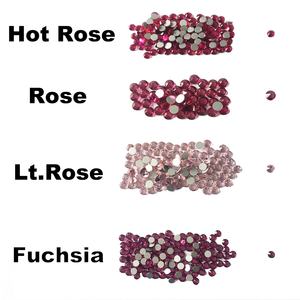 Yantuoホットローズラインストーン非ホットフィックスバルクフラットバックガラスラインストーンホームデコレーションネイルアート - Product Image 3