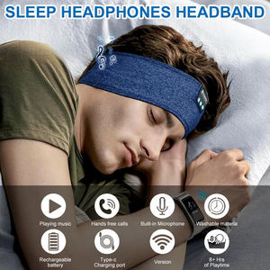 Bandeau de sommeil 2 en 1 pour le confort Casque sans fil Microphone intégré pour votre musique et vos appels Convient aux exercices de <span class=keywords><strong>yoga</strong></span> - Product Image 2