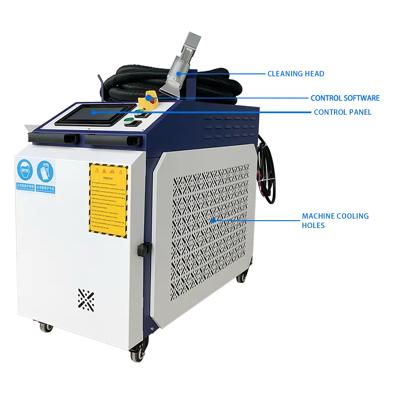 A la venta, máquina de limpieza láser de 1000W para tubo de hoja de Metal, elimina pintura de aceite de óxido