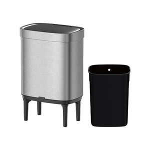<span class=keywords><strong>Cubo</strong></span> de <span class=keywords><strong>Basura</strong></span> Inteligente de Acero Inoxidable de 50L <span class=keywords><strong>con</strong></span> Sensor, Apertura sin Contacto, Gran Capacidad, Rectangular, para Cocina y Oficina - Product Image 2