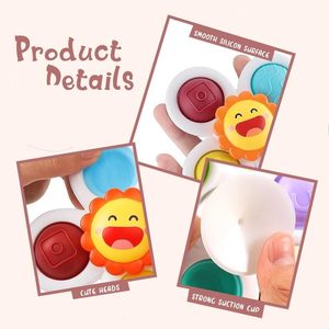 Jouets à ventouse MILI, toupies pour bébés, jouets électroniques, fonction pop, pousser pour faire éclater les bulles, sensoriel, rotatif, amusant, toupie pour bébé - Product Image 2