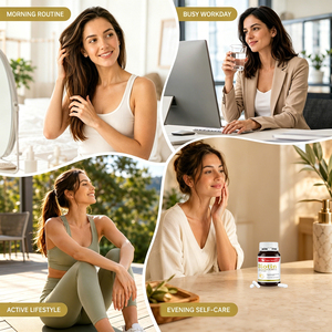 Suplemento de Biotina y Queratina de Marca Privada Shecome 20000mcg, Promueve la Salud del Cabello, la Piel y las Uñas, Suplemento Dietético de Biotina - Product Image 4
