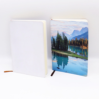 Couverture de carnet vierge en cuir PU personnalisable avec logo pour sublimation A4, A5, A6 pour impression par transfert thermique – Vente en gros