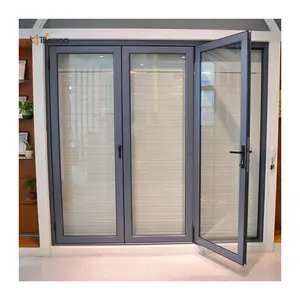 Aluminium Hinged Swing Doors Hurricane Proof Style For House