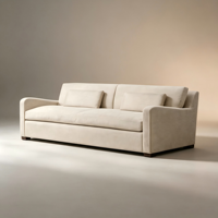 Canapé sectionnel de luxe deux places, style banc, rembourré, durable, écologique, moderne pour hôtels, écoles, villas