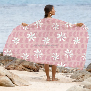 Sarong Hawaiano Personalizzato per <span class=keywords><strong>Donna</strong></span> Adulta, Tessuto in Rayon con Stampa Hawaiana, Copricostume Sarong - Product Image 4