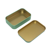 Boîte en étain rectangulaire durable de qualité alimentaire avec logo personnalisé, fabricant OEM pour boîte à bonbons avec couvercle
