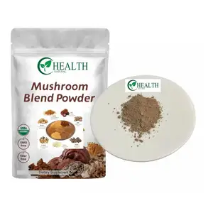 Customized 8 in 1 Mushroom mixed Powder reishi, chaga, cordyceps, shiitake, maitake 100G 8 OZ