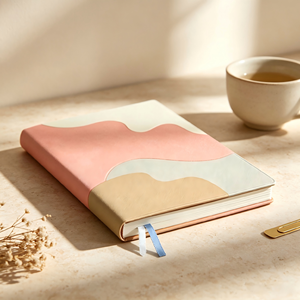 Taccuino Personalizzabile con Logo <span class=keywords><strong>a</strong></span> <span class=keywords><strong>Blocchi</strong></span> di Colore, Copertina Rigida in PU Goffrato, Quaderno per Scrittura Professionale Personalizzato - Product Image 2
