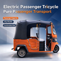 Tuk Tuk Électrique à Trois Roues à Carrosserie Fermée Baja j TVS King Minibus 3 Places Véhicule Chinois Électrique pour Passagers