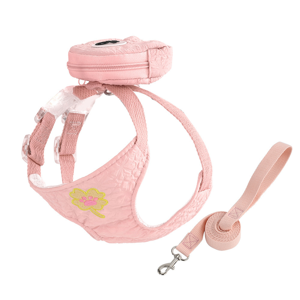 Corde de poitrine et de dos de 1,5 mètre [rose]