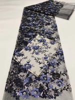 Robe Cheongsam pour filles en tissu perlé et dentelle, broderie colorée, paillettes de 2-5 mm, tricot écologique, séchage rapide, 100% polyester
