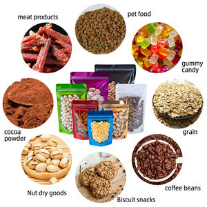 Sachet Doypack Personnalisé avec Logo, 250g, 500g, <span class=keywords><strong>1kg</strong></span>, Doré Transparent, à Fermeture Éclair, <span class=keywords><strong>en</strong></span> Plastique, pour Épices, Produits Secs, Fruits Séchés - Product Image 3