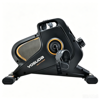 Mini Bicicleta Elíptica Portátil para Debajo del Escritorio, Pedalador de Ejercicio para el Hogar y la Oficina, Equipo de Fitness con Resistencia Magnética y Pantalla LCD