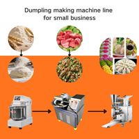 Ligne de production automatique de raviolis avec coupeur à bol, mélangeur à pâte et équipement de transformation pour usine alimentaire