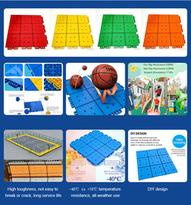 12x12inch PP Interlocking <b>Suspended</b> Sports Floor Outdoor Anti-slip Modular Basketball Court Flooring Kindergarten Playground - Product Image 3