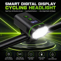 USB-Aufladbare LED-Fahrrad-Frontleuchte aus Aluminiumlegierung, Wasserdichte Fahrradlampe für Nachtfahrten
