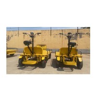 Carro equipaje Coche plano eléctrico Transpaleta eléctrica Batería de 4 ruedas Carro mejor precio 1 tonelada