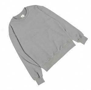 Sweat-shirt épais en coton à col rond, tricoté en molleton 3 couches, chaud pour l'hiver, style coréen, streetwear décontracté - Product Image 2
