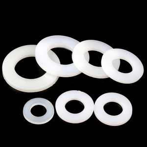 Rondelle plate en nylon <span class=keywords><strong>plastique</strong></span>, <span class=keywords><strong>entretoise</strong></span> plate, M2 M2.5 M3 M4 M5 M6 M8 <span class=keywords><strong>M10</strong></span> M12, joint d'isolation pour vis en nylon - Product Image 2