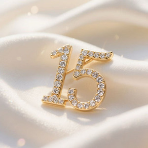 Yunan Sorority numarası 15 broş inci taklidi bayanlar Charm yaka <span class=keywords><strong>Pin</strong></span> - Product Image 1