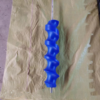 Vis d'alimentation en plastique personnalisée PA66 POM UHMWPE, vis de séparation pour poussoir de bouteille, pour machine d'emballage et convoyeur