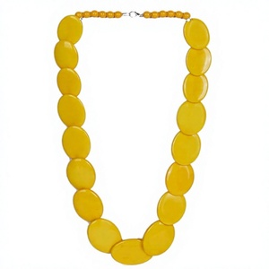 Collar de Cuentas de Resina Turquesa Negra de Moda, Joyería Hecha a Mano de Lujo, Accesorio Unisex de Moda para Mujer, Ideal para Fiestas - Product Image 3