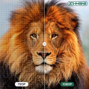 Zeemr chiếu <span class=keywords><strong>LCD</strong></span> ai tự động lấy nét Keystone hỗ trợ 4K giải mã 1080P 600ANSI xách tay Z1 Máy chiếu mini - Product Image 4