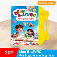 Livre électronique interactif en gros pour l'apprentissage : Machine éducative, livre audio-illustré, livre électronique tactile et sonore en portugais/anglais