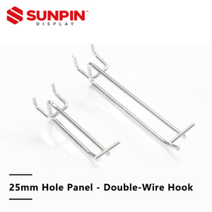 Phần cứng nhà máy <span class=keywords><strong>PEG</strong></span> Móc Đôi bạc dây Pegboard móc - Product Image 2