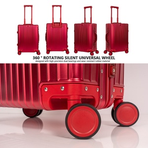 Cadre de <span class=keywords><strong>valise</strong></span> de voyage en alliage d'aluminium-magnésium Roue universelle portable en métal pur - Product Image 4