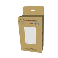 Boîte suspendue en carton écologique recyclable sur mesure avec fenêtre UV et pelliculage mat pour accessoires de téléphonie mobile, fabriquée à partir de matériaux recyclés