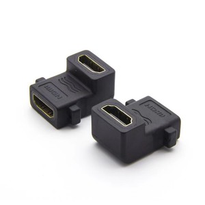Farsince 4K 90 độ góc HDMI 2.0 nữ để nữ bảng điều khiển gắn kết coupler adapter với lỗ vít - Product Image 1