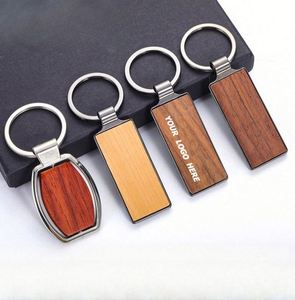 Personalized Wooden Keychains with Laser Engraved Logo - Custom Wood Keyrings for Promotional Gifts & Corporate Branding - Product Image 1