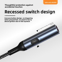 Briquet rechargeable coupe-vent spécifique aux métaux, allume-cigare extérieur avec fonction de charge de téléphone, vente en gros, taille mini personnalisable